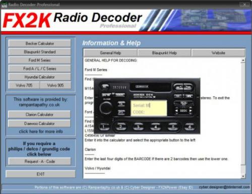 Nissan universal radio decoder free download
