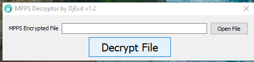 Подробнее о "MPPS Decryptor 1.2"